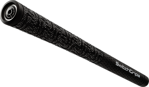 SwitchGrips SG2 hybrid cord and rubber golf grip, black, standard size