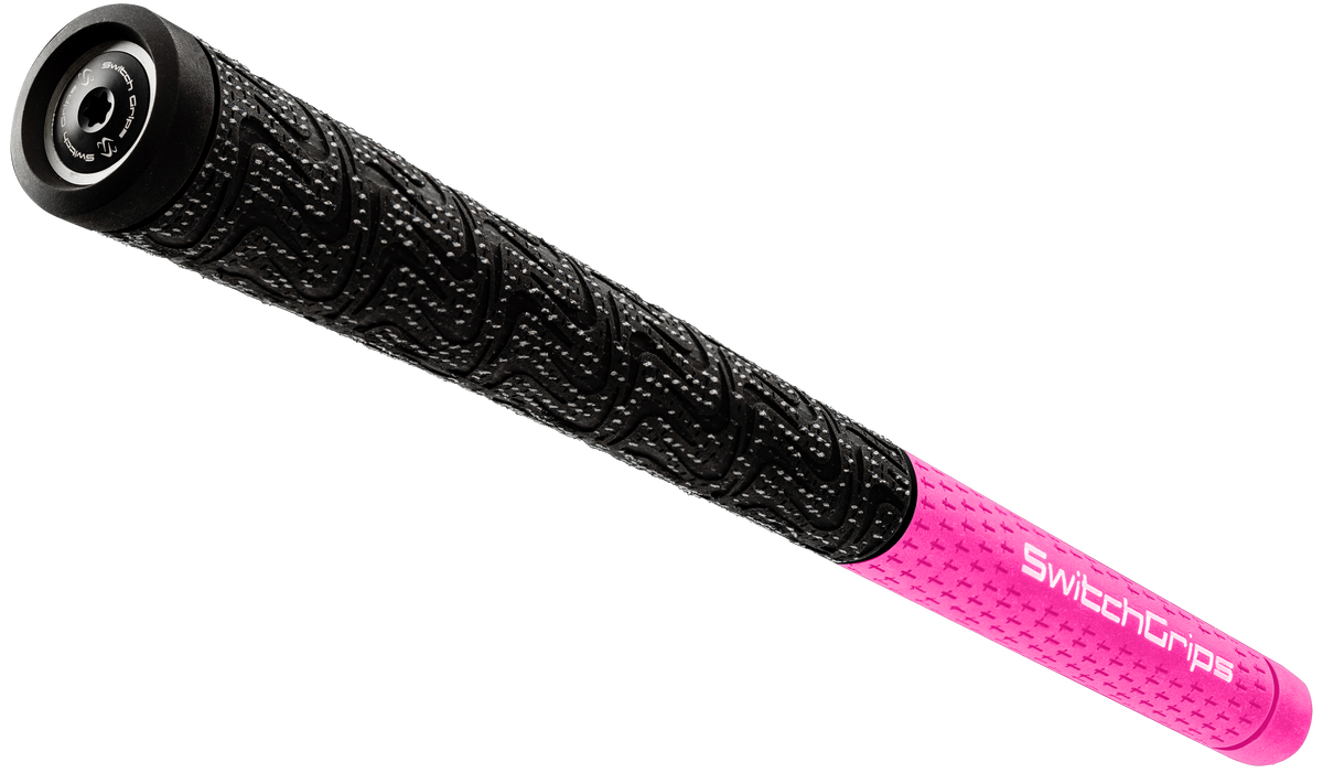 SwitchGrips SG2 hybrid cord and rubber golf grip, pink, standard size