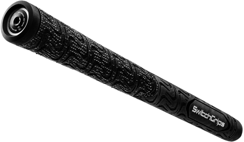 SwitchGrips SG2 hybrid cord and rubber golf grip, black, midsize