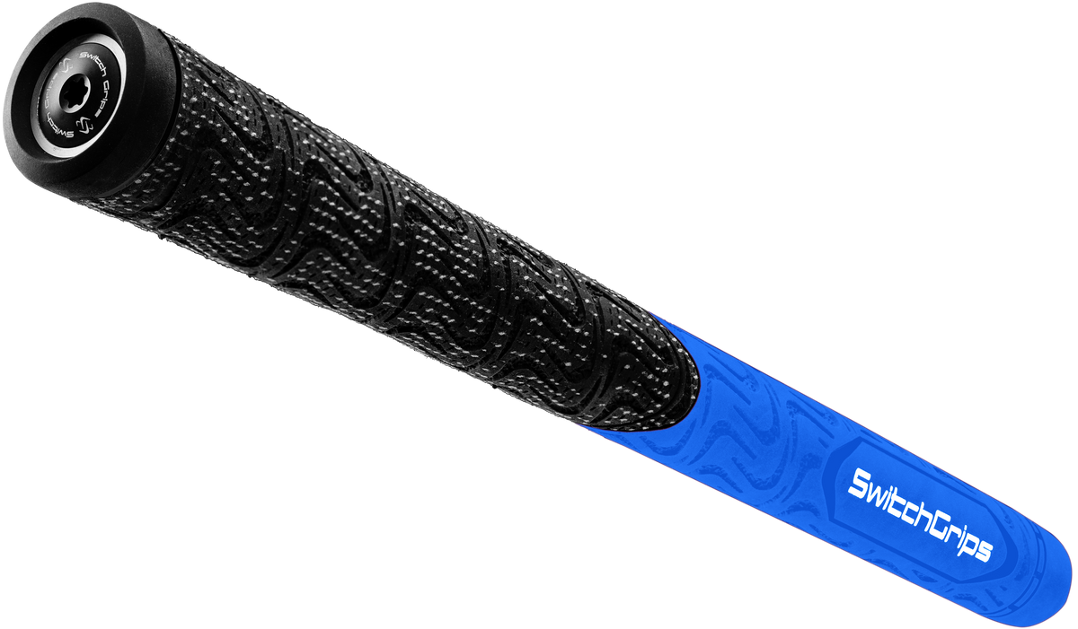 SwitchGrips SG2 hybrid cord and rubber golf grip, blue, midsize