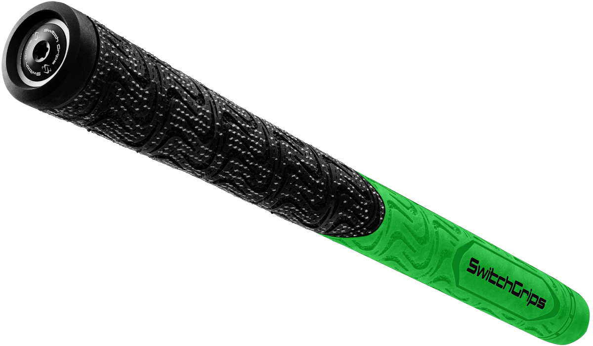 SwitchGrips SG2 hybrid cord and rubber golf grip, green, midsize