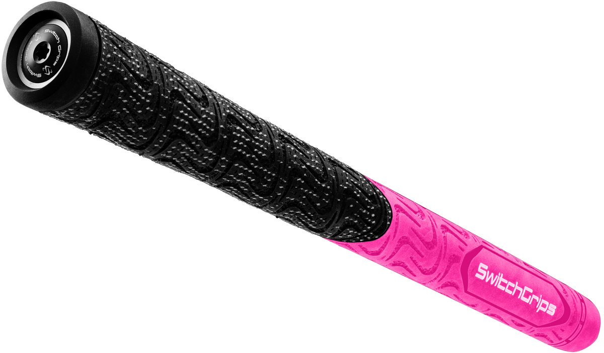 SwitchGrips SG2 hybrid cord and rubber golf grip, pink, midsize