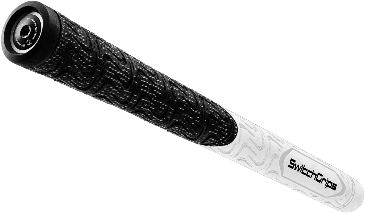 SwitchGrips SG2 hybrid cord and rubber golf grip, white, midsize