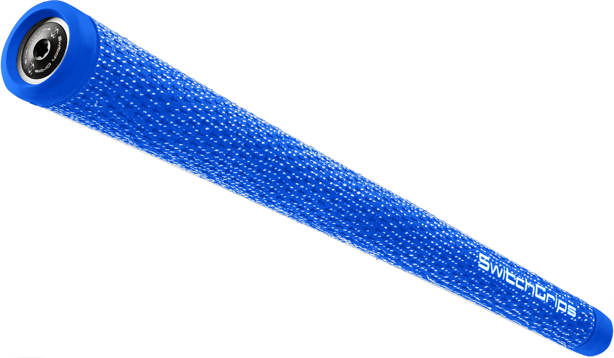 SwitchGrips SGC full cord golf grip with counterbalance, blue, standard size