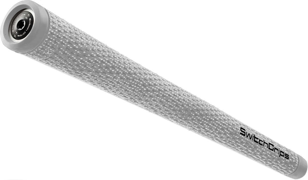SwitchGrips SGC full cord golf grip with counterbalance, grey, standard size