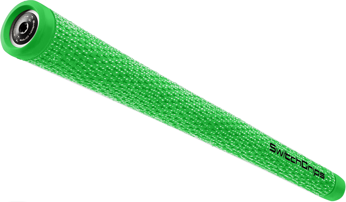 SwitchGrips SGC full cord golf grip with counterbalance, green, standard size