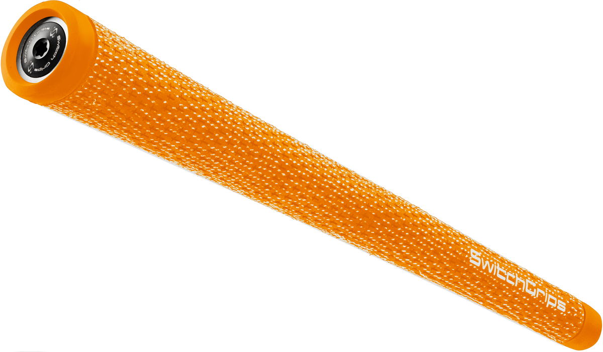 SwitchGrips SGC full cord golf grip with counterbalance, orange, standard size