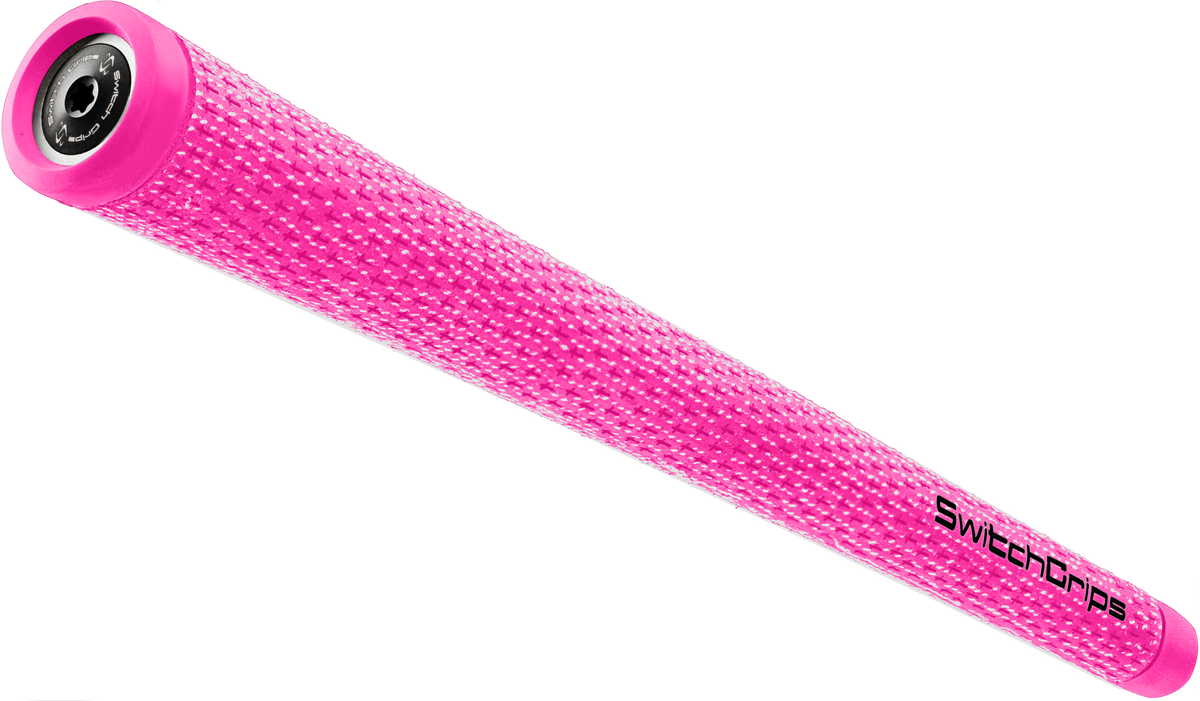 SwitchGrips SGC full cord golf grip with counterbalance, pink, standard size