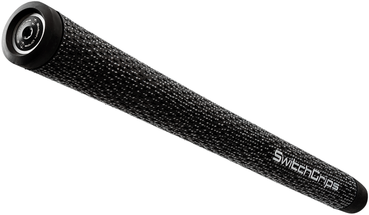 SwitchGrips SGC full cord golf grip with counterbalance, black, midsize
