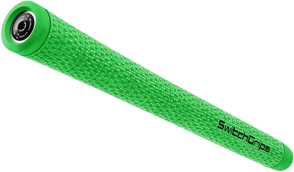 SwitchGrips SGC full cord golf grip with counterbalance, green, midsize