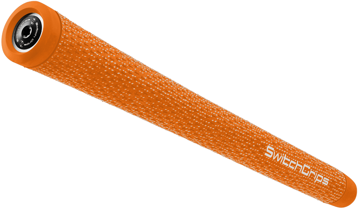 SwitchGrips SGC full cord golf grip with counterbalance, orange, midsize