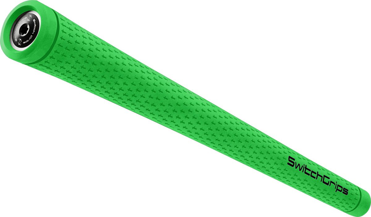 SwitchGrips SG rubber golf grip with counterbalance, green, standard size