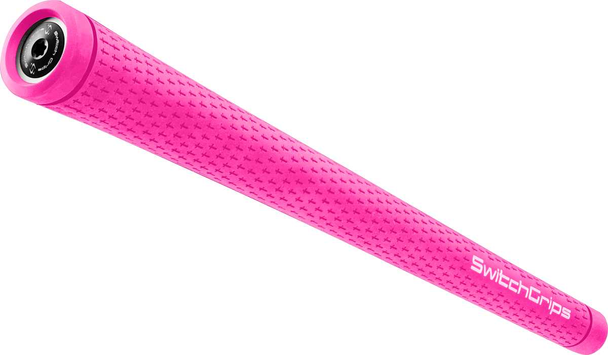 SwitchGrips SG rubber golf grip with counterbalance, pink, standard size