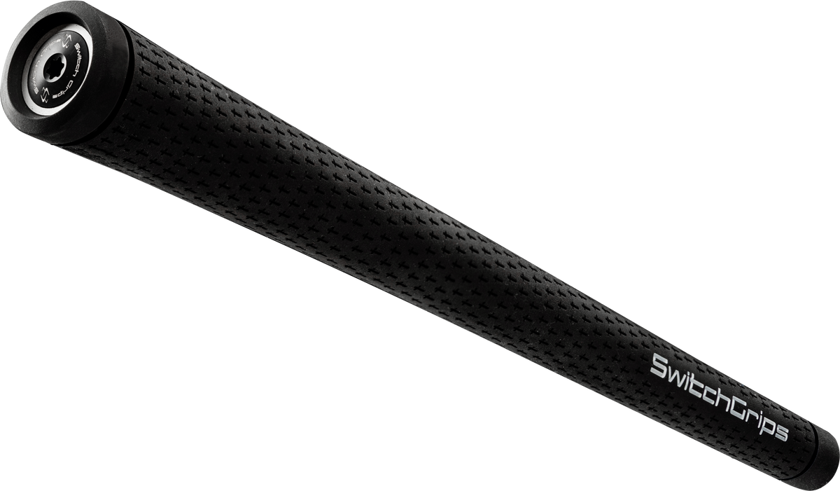 SwitchGrips SG rubber golf grip with counterbalance, black, standard size