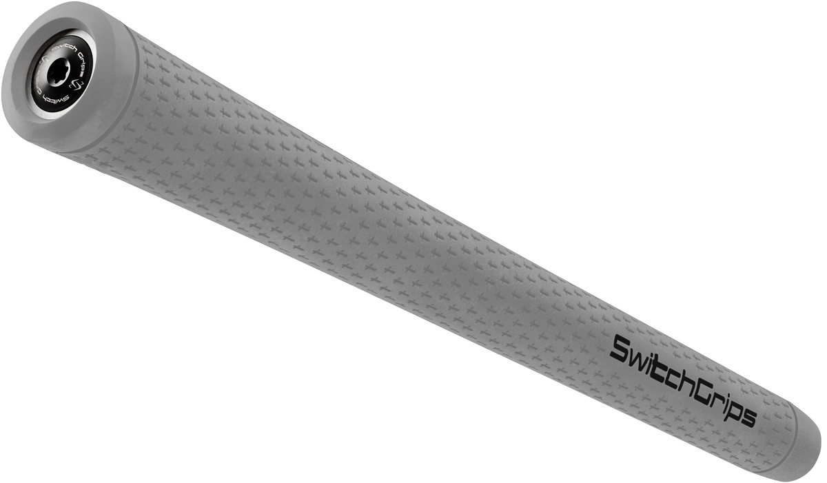 SwitchGrips SG rubber golf grip with counterbalance, grey, midsize