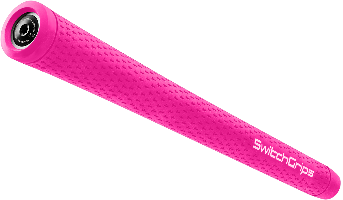SwitchGrips SG rubber golf grip with counterbalance, pink, midsize